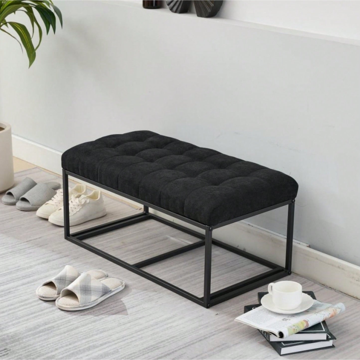 Versatile Storage Ottoman Bench With Legs For Living Room Bedroom Entryway 660 Lb Capacity 16 X 30 X 16.1 Inches