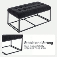 Versatile Storage Ottoman Bench With Legs For Living Room Bedroom Entryway 660 Lb Capacity 16 X 30 X 16.1 Inches