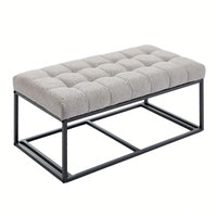 Versatile Storage Ottoman Bench With Legs For Living Room Bedroom Entryway 660 Lb Capacity 16 X 30 X 16.1 Inches