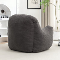 Cozy Memory Foam Bean Bag Chair For Dorm Living Room Fluffy Tufted Sofa With Soft Filling