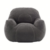 Cozy Memory Foam Bean Bag Chair For Dorm Living Room Fluffy Tufted Sofa With Soft Filling