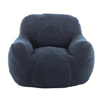 Cozy Memory Foam Bean Bag Chair For Dorm Living Room Fluffy Tufted Sofa With Soft Filling