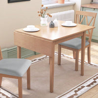 Extendable 29 To 45 Inch Dining Table For 4 With Rubberwood Legs Space-Saving Folding Kitchen Table For Small Spaces Living,Dining Room