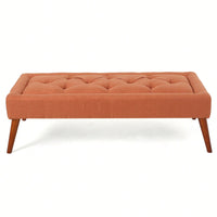 Elegant Tufted Top Ottoman For Stylish Home Decor And Versatile Seating