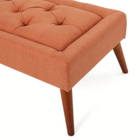 Elegant Tufted Top Ottoman For Stylish Home Decor And Versatile Seating