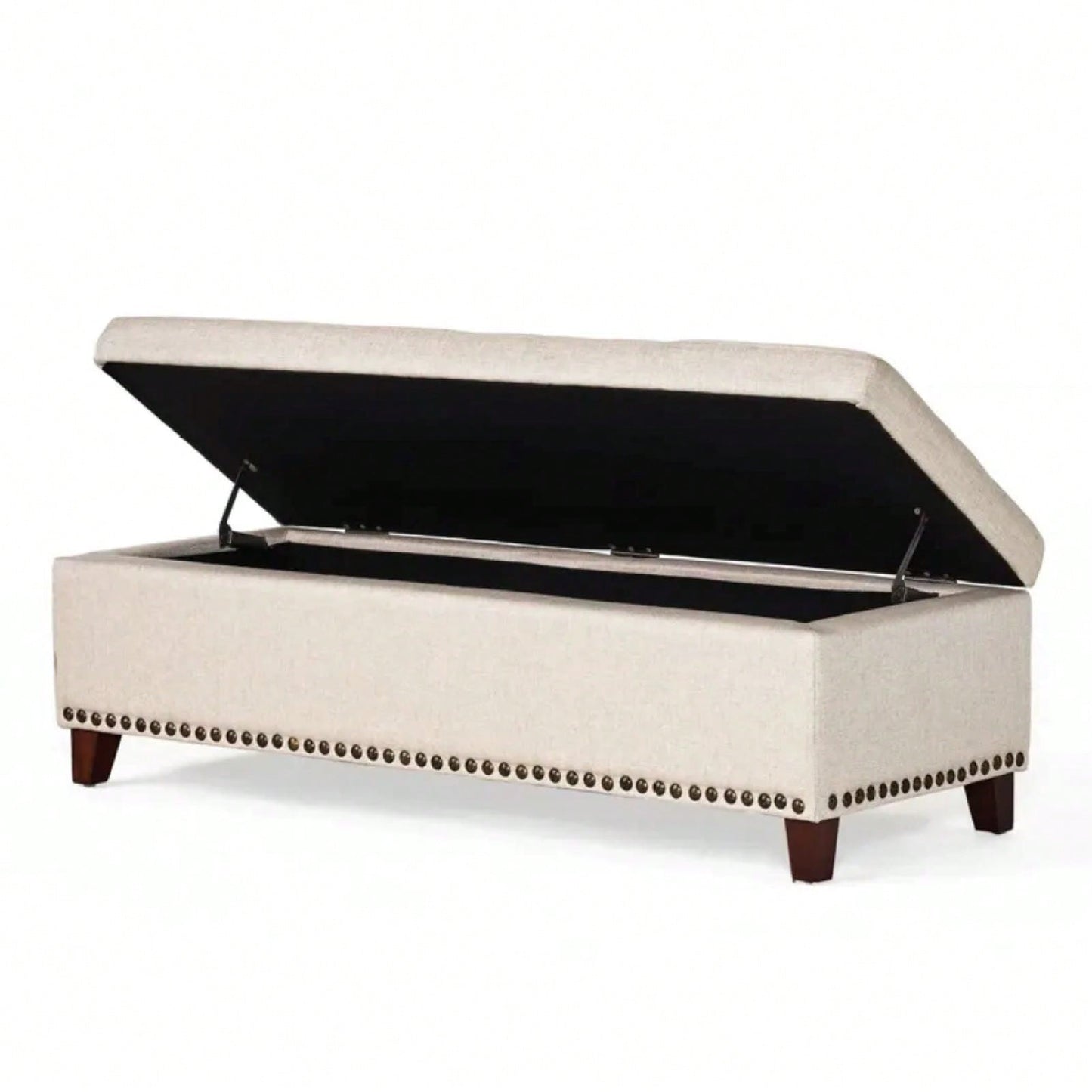 Luxurious Velvet Ottoman With Storage And Stylish Design For Living Room Or Bedroom