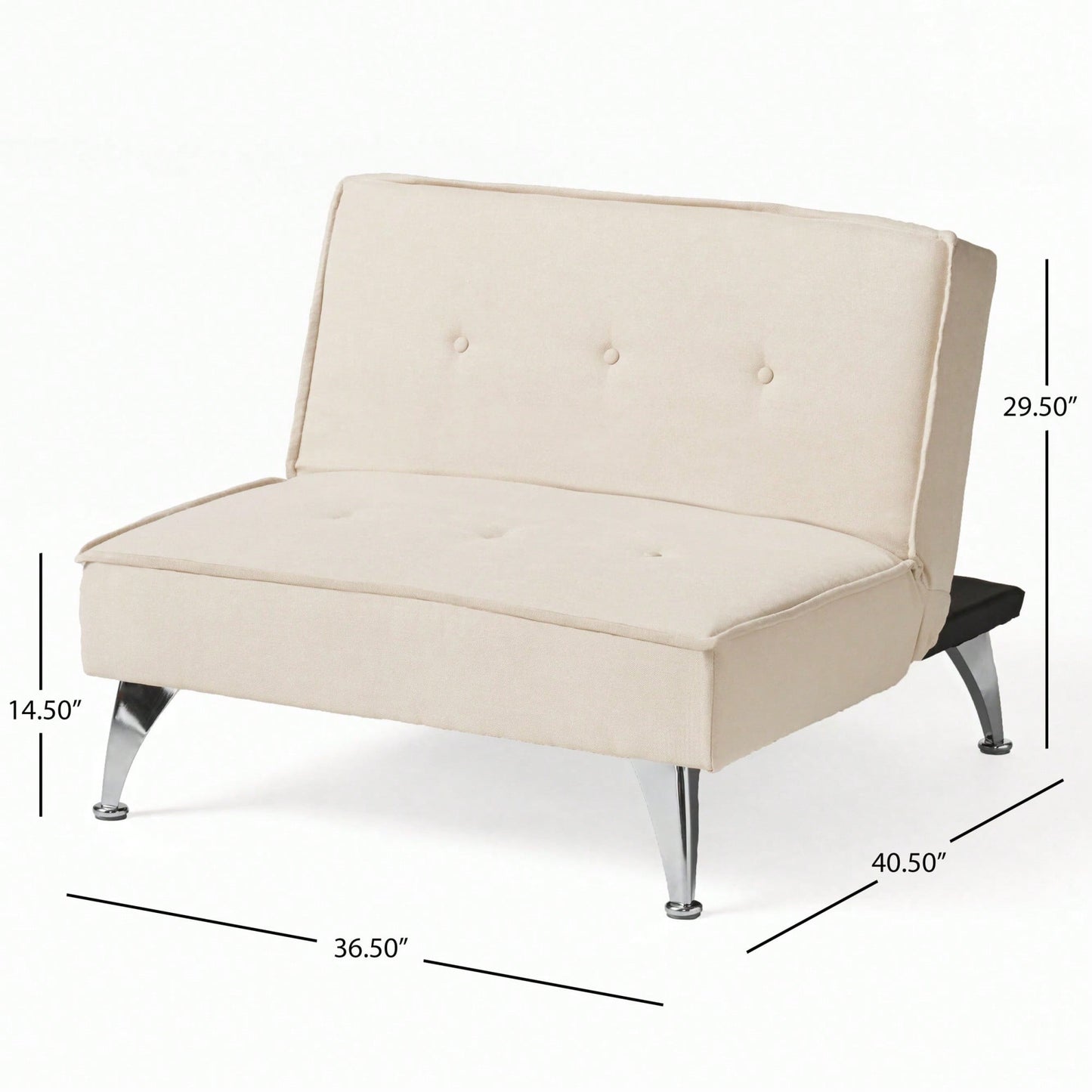 Elegant Upholstered Ottoman Chair With Stylish Design For Living Room And Bedroom Seating