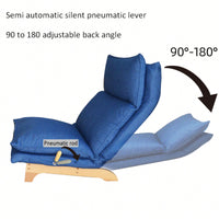 Foldable Reclining Leisure Chair For Balcony And Bedroom Comfortable Single Sofa Chair