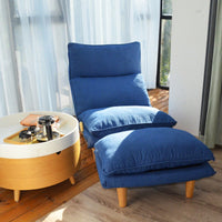 Foldable Reclining Leisure Chair For Balcony And Bedroom Comfortable Single Sofa Chair