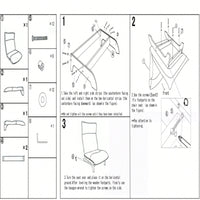 Foldable Reclining Leisure Chair For Balcony And Bedroom Comfortable Single Sofa Chair