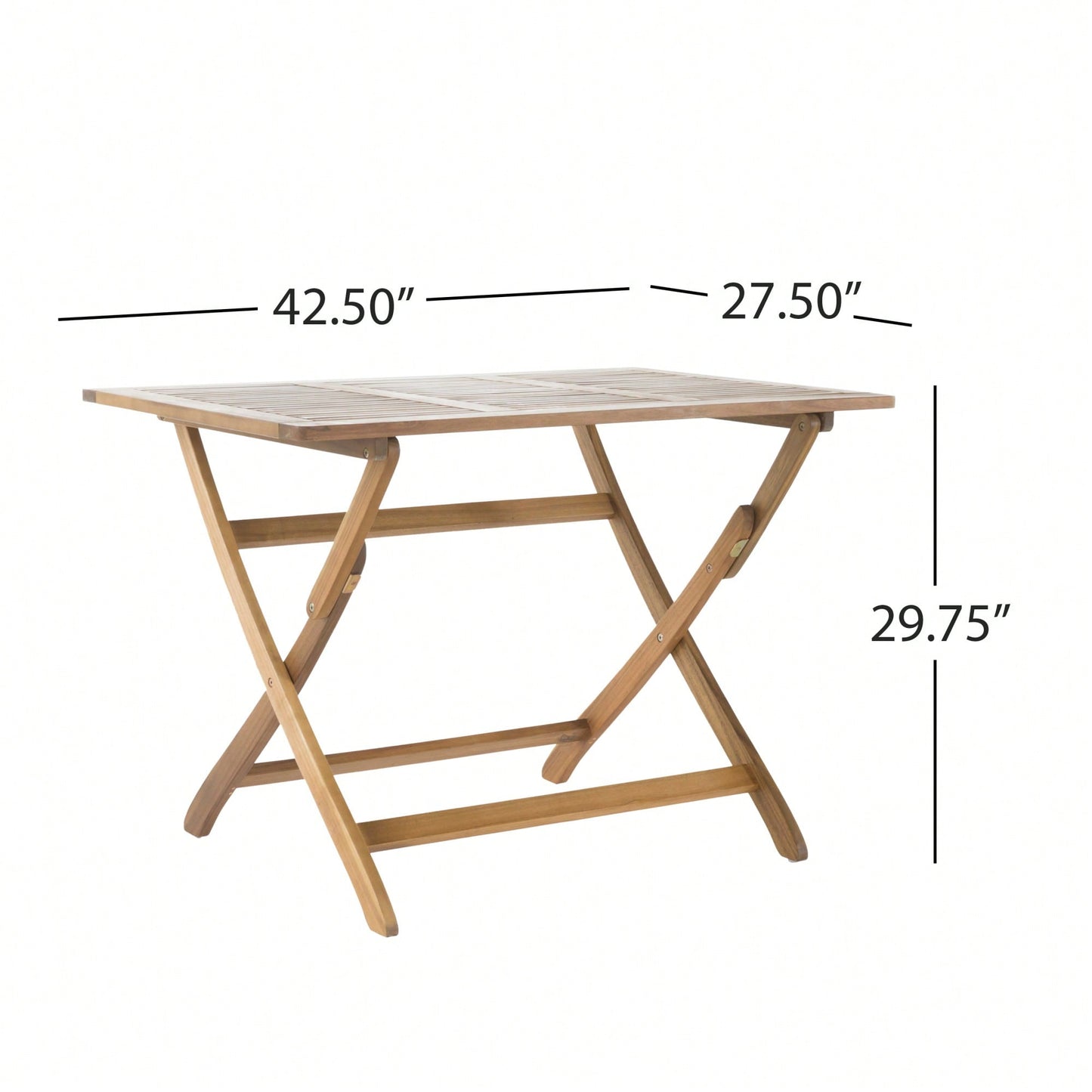 Versatile 43.5 Inch Foldable Table For Indoor And Outdoor Use