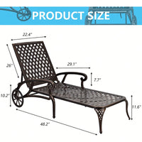 Stylish White Aluminium Cast Lounge Chair For Modern Outdoor Spaces