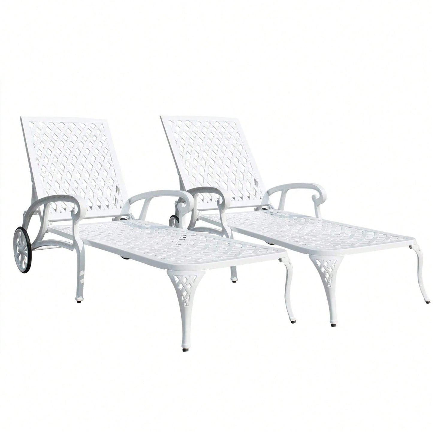 Stylish White Aluminium Cast Lounge Chair For Modern Outdoor Spaces