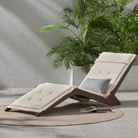 Comfortable Wooden Folding Lounger For Outdoor Relaxation And Patio Use