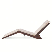 Comfortable Wooden Folding Lounger For Outdoor Relaxation And Patio Use