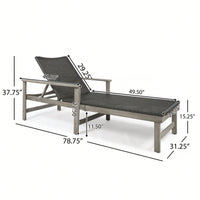 Luxury Outdoor Wicker Chaise Lounge With Adjustable Backrest For Ultimate Relaxation