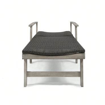 Luxury Outdoor Wicker Chaise Lounge With Adjustable Backrest For Ultimate Relaxation