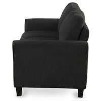 Cozy Gray Double Seat Loveseat Sofa For Living Room Comfort