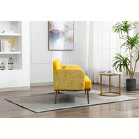 Comfy Orange Velvet Loveseat Sofa With Gold Metal Legs For Living Room And Bedroom Accent