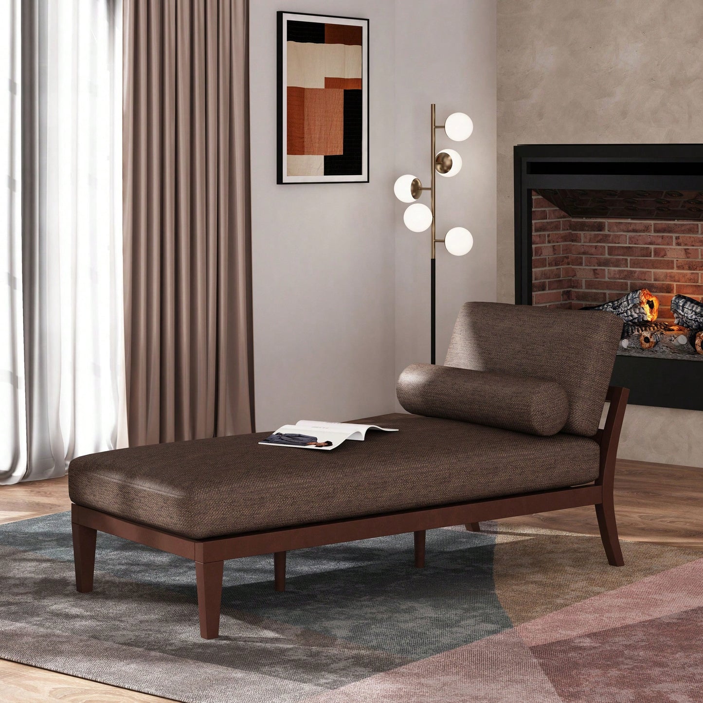 Luxurious Modern Chaise Lounge Chair For Living Room And Bedroom Decor