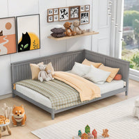 Full Size Wood Daybed And Sofa Bed For Versatile Living Spaces Grey