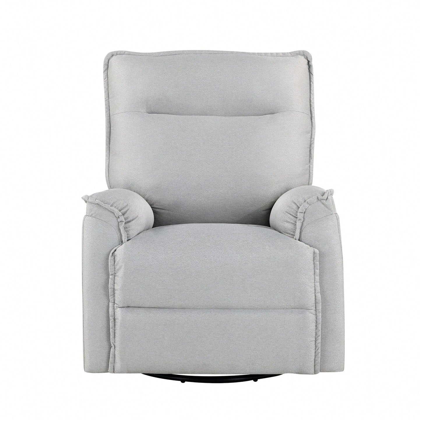 360 Degree Swivel Upholstered Manual Recliner Chair For Living Room Theater Nursery Glider Rocker Beige