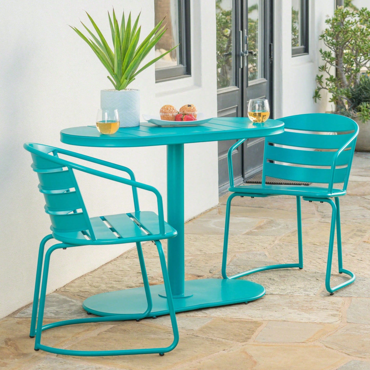 Elegant Outdoor Bistro Set For Patio Dining And Relaxation