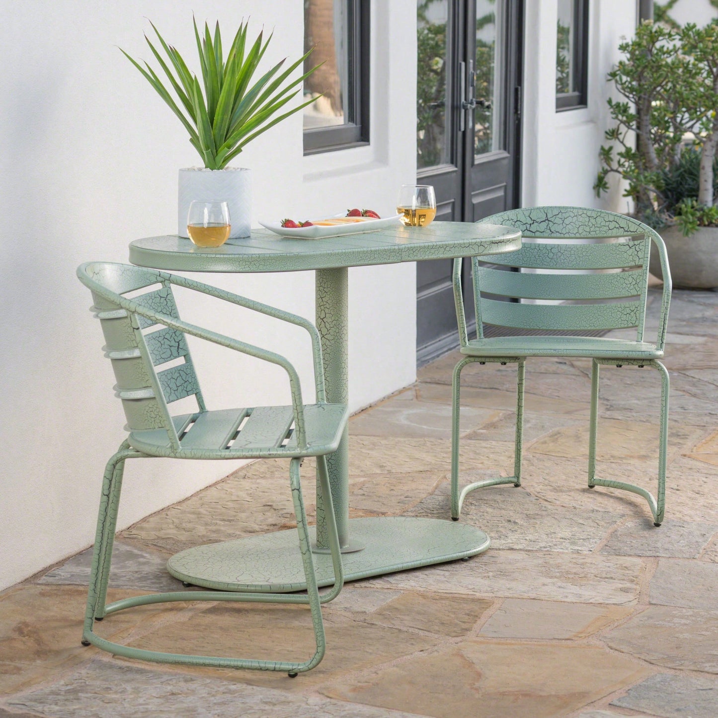 Elegant Outdoor Bistro Set For Patio Dining And Relaxation