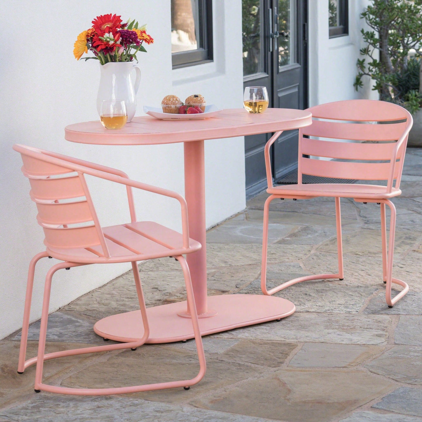 Elegant Outdoor Bistro Set For Patio Dining And Relaxation