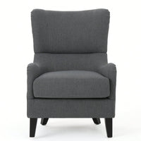 Stylish Modern Upholstered Armchair With Solid Legs For Living Room Bedroom Reading And Studio Use