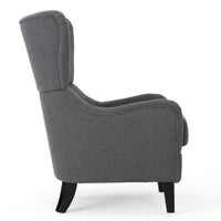 Stylish Modern Upholstered Armchair With Solid Legs For Living Room Bedroom Reading And Studio Use