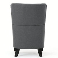 Stylish Modern Upholstered Armchair With Solid Legs For Living Room Bedroom Reading And Studio Use