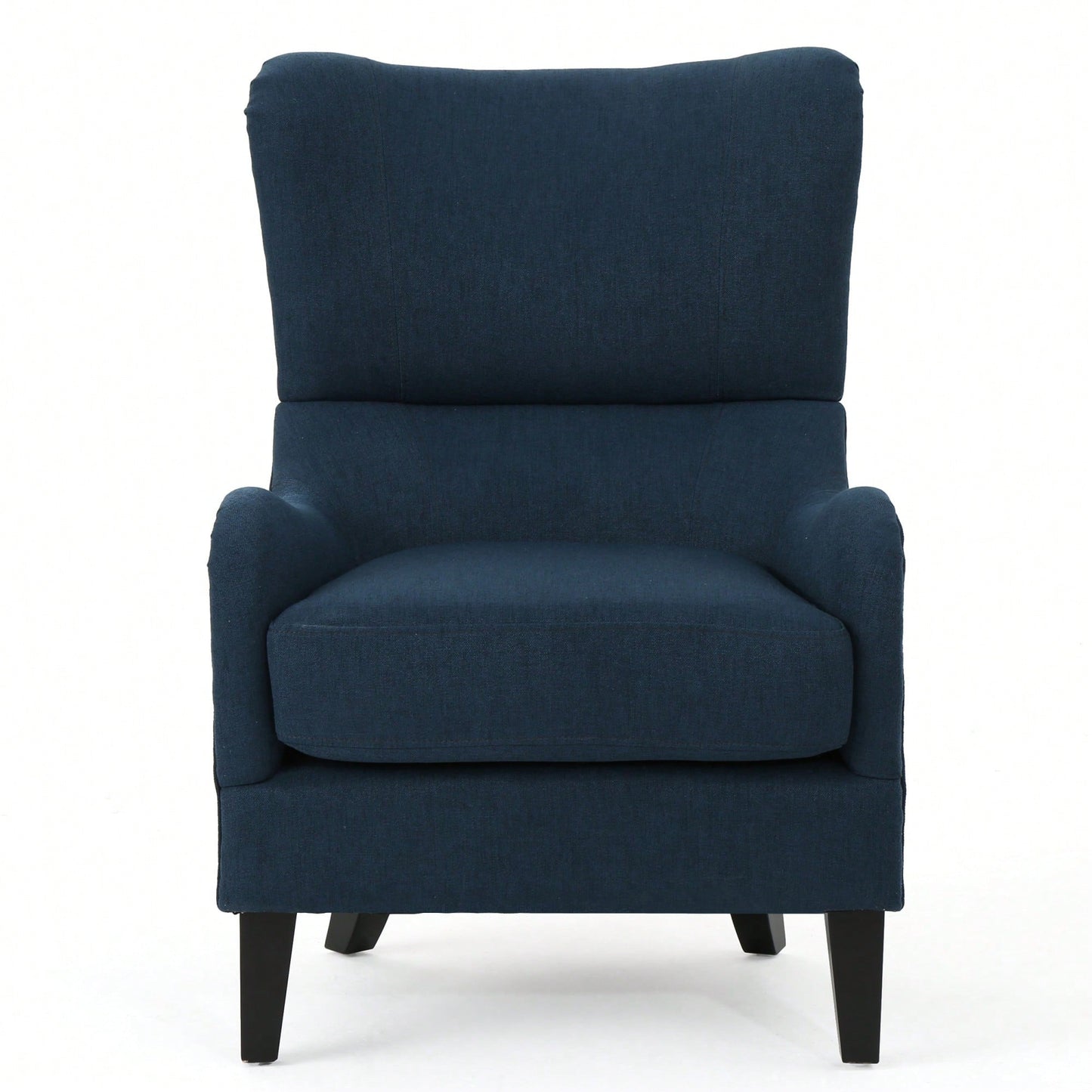 Stylish Modern Upholstered Armchair With Solid Legs For Living Room Bedroom Reading And Studio Use