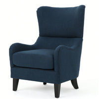 Stylish Modern Upholstered Armchair With Solid Legs For Living Room Bedroom Reading And Studio Use