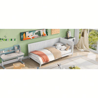 Stylish Gray Twin Size Wood Daybed Sofa Bed For Versatile Living Spaces