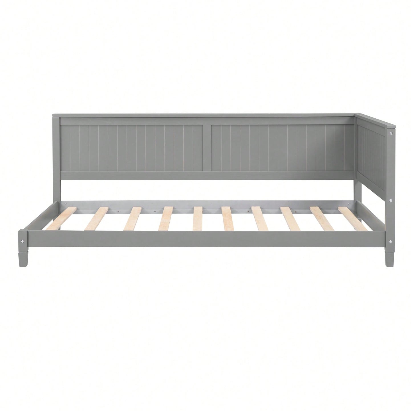 Stylish Gray Twin Size Wood Daybed Sofa Bed For Versatile Living Spaces