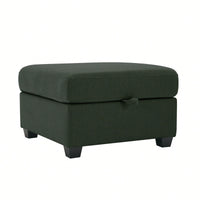 Upholstered Ottoman For Living Room And Bedroom Décor Beige