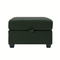 Upholstered Ottoman For Living Room And Bedroom Décor Beige