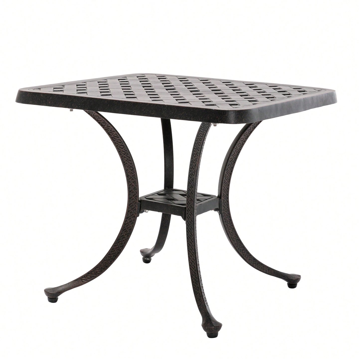 Durable Aluminium Cast Outdoor Dining Table For Patio And Garden Use