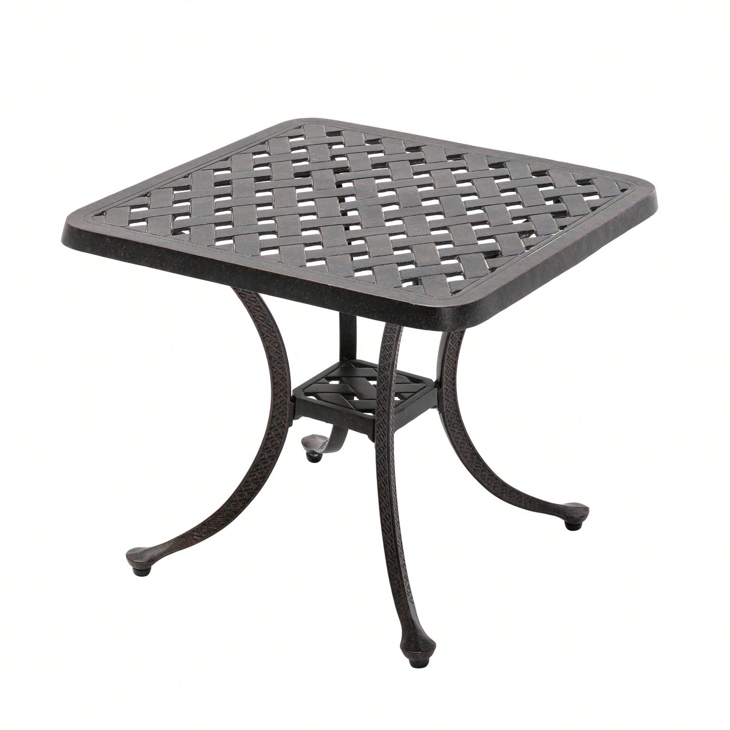 Durable Aluminium Cast Outdoor Dining Table For Patio And Garden Use