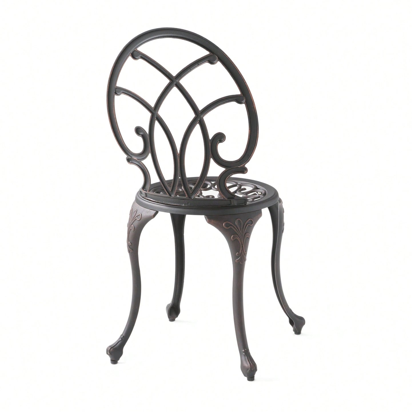 Elegant 3-Piece Outdoor Cast Bistro Set For Patio And Garden Dining