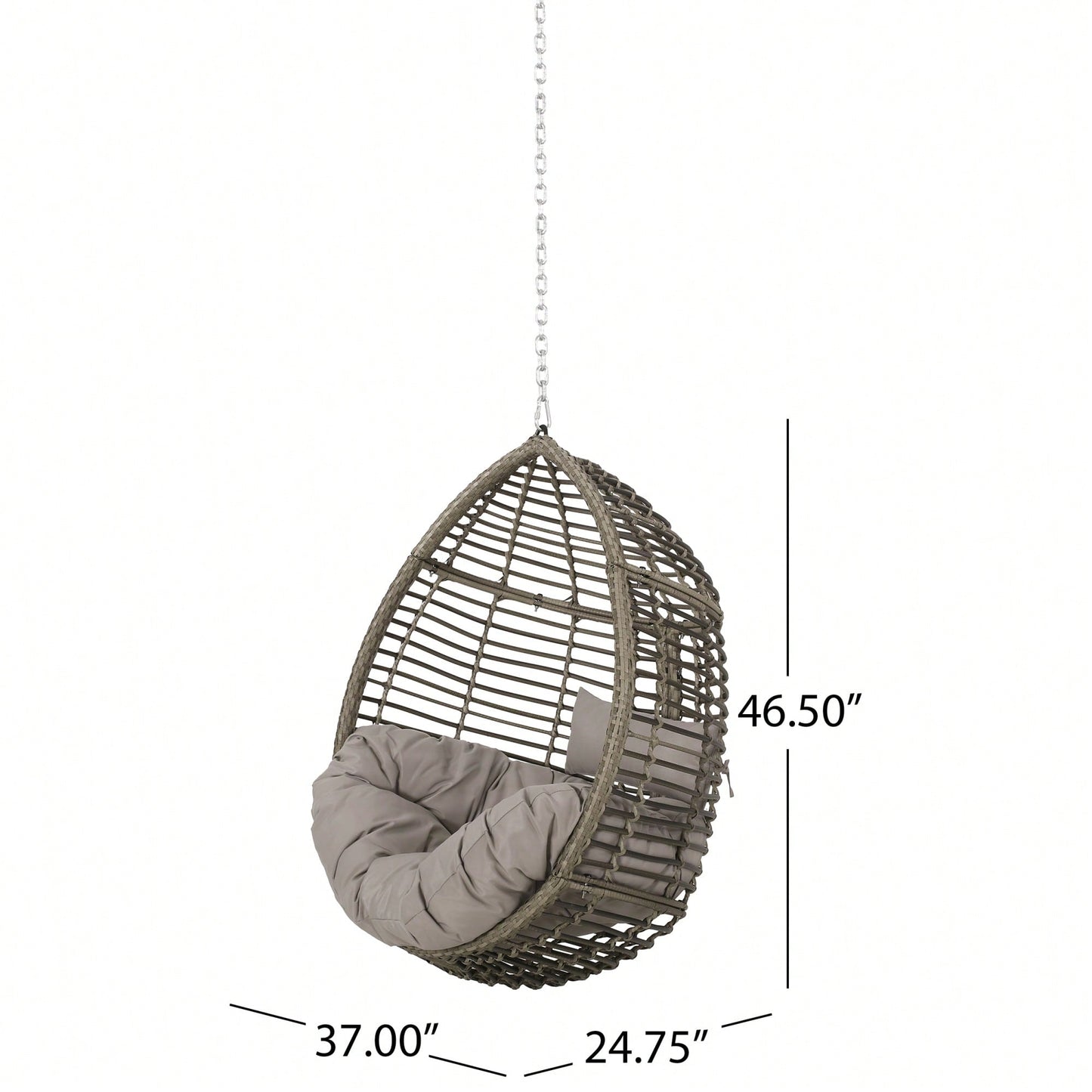 Cozy Hanging Chair With 8ft Chain For Indoor And Outdoor Relaxation