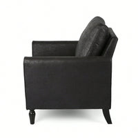 Contemporary Low Profile Club Chair With Plush Comfort And Elegant Accents