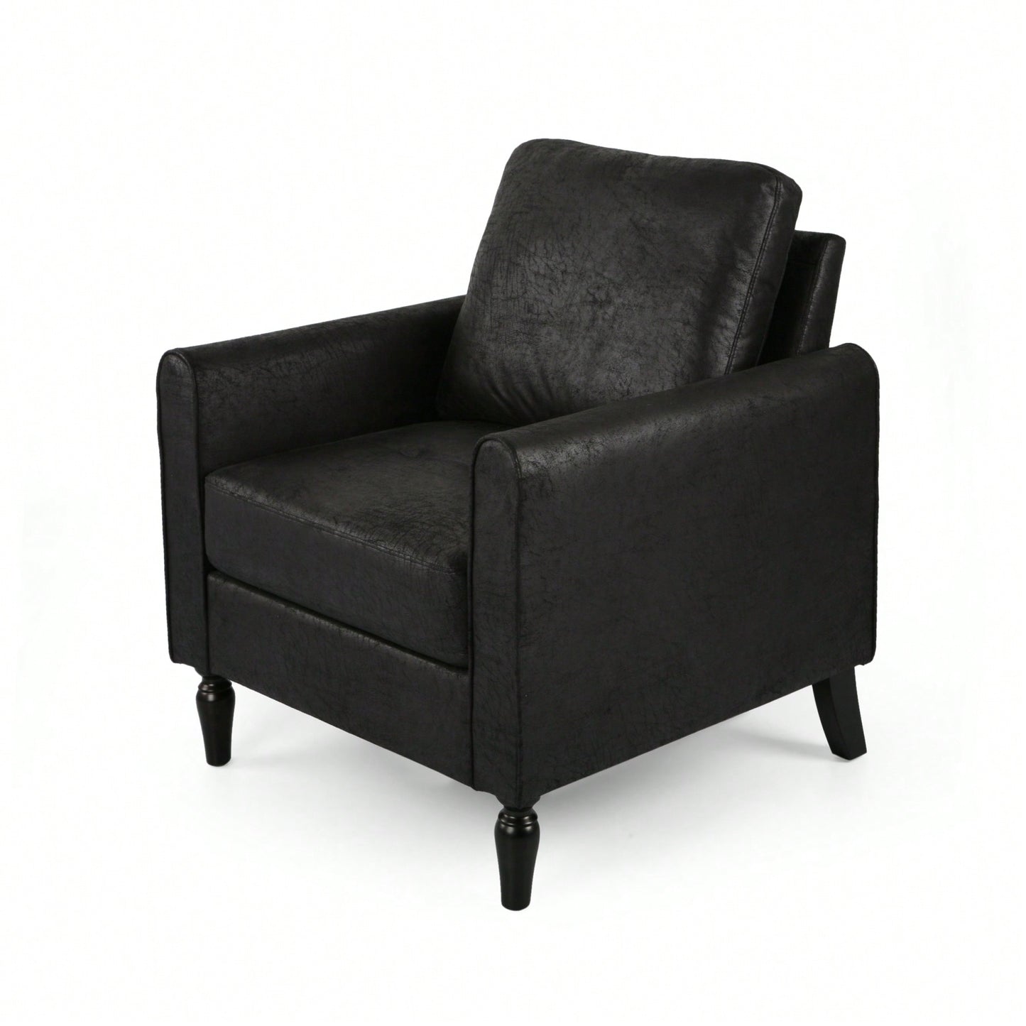 Contemporary Low Profile Club Chair With Plush Comfort And Elegant Accents