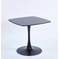 31.5 Inch Modern Black MDF Dining Table For Kitchen And Executive Use