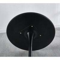 31.5 Inch Modern Black MDF Dining Table For Kitchen And Executive Use