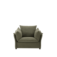 Oversized Modern Chenille Accent Armchair For Living Room And Bedroom Lounge