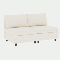 Armless Modular Sectional Sofa With Storage And Sleeper Functionality For Versatile Living Room Arrangements