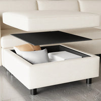 Armless Modular Sectional Sofa With Storage And Sleeper Functionality For Versatile Living Room Arrangements