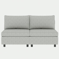 Armless Modular Sectional Sofa With Storage And Sleeper Functionality For Versatile Living Room Arrangements